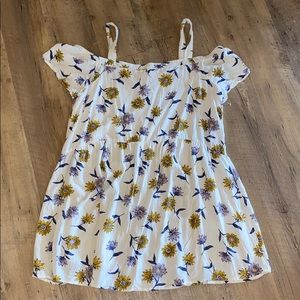 floral and white dress